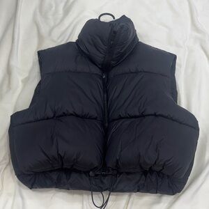 Furloth Black Puffer Vest
